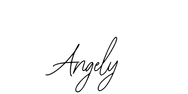 How to make Angely name signature. Use Bearetta-2O07w style for creating short signs online. This is the latest handwritten sign. Angely signature style 12 images and pictures png