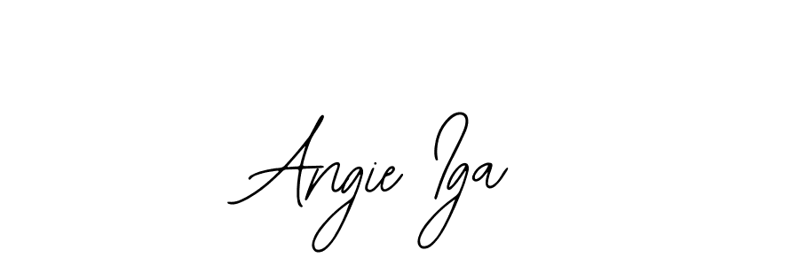 Also You can easily find your signature by using the search form. We will create Angie Iga name handwritten signature images for you free of cost using Bearetta-2O07w sign style. Angie Iga signature style 12 images and pictures png