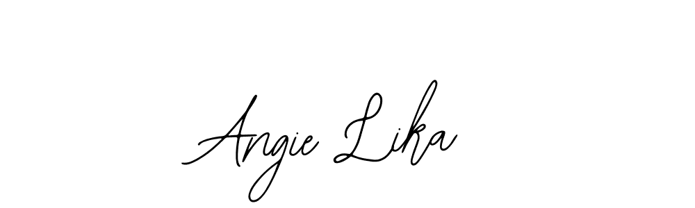 Angie Lika stylish signature style. Best Handwritten Sign (Bearetta-2O07w) for my name. Handwritten Signature Collection Ideas for my name Angie Lika. Angie Lika signature style 12 images and pictures png