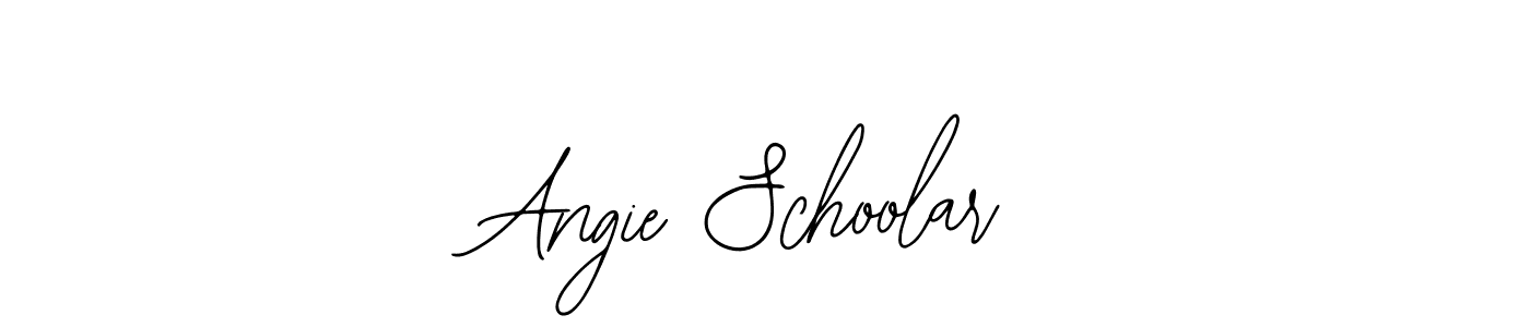 Make a beautiful signature design for name Angie Schoolar. With this signature (Bearetta-2O07w) style, you can create a handwritten signature for free. Angie Schoolar signature style 12 images and pictures png