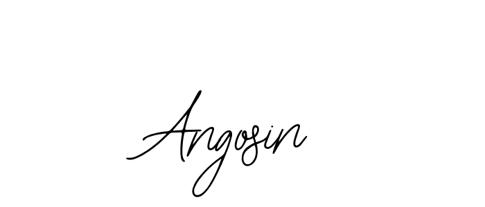 Bearetta-2O07w is a professional signature style that is perfect for those who want to add a touch of class to their signature. It is also a great choice for those who want to make their signature more unique. Get Angosin name to fancy signature for free. Angosin signature style 12 images and pictures png