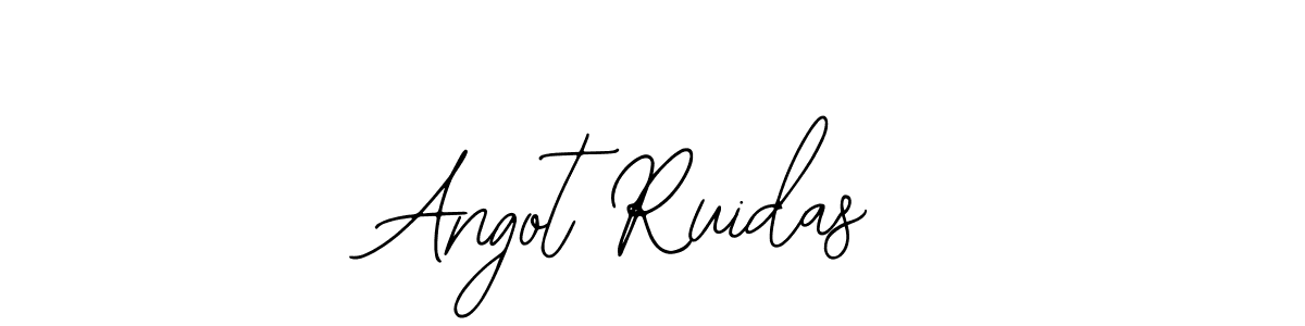 How to make Angot Ruidas name signature. Use Bearetta-2O07w style for creating short signs online. This is the latest handwritten sign. Angot Ruidas signature style 12 images and pictures png