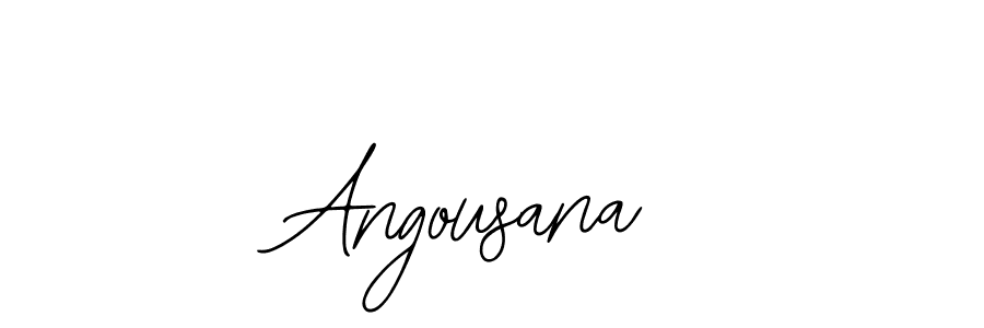 How to make Angousana signature? Bearetta-2O07w is a professional autograph style. Create handwritten signature for Angousana name. Angousana signature style 12 images and pictures png
