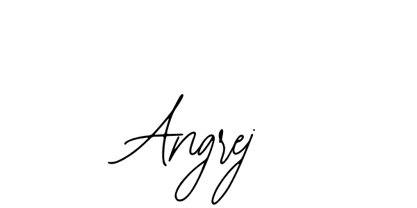 The best way (Bearetta-2O07w) to make a short signature is to pick only two or three words in your name. The name Angrej include a total of six letters. For converting this name. Angrej signature style 12 images and pictures png