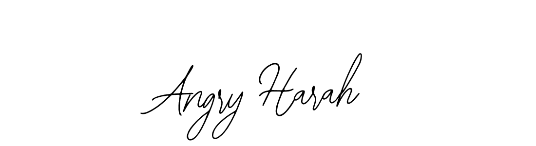 The best way (Bearetta-2O07w) to make a short signature is to pick only two or three words in your name. The name Angry Harah include a total of six letters. For converting this name. Angry Harah signature style 12 images and pictures png