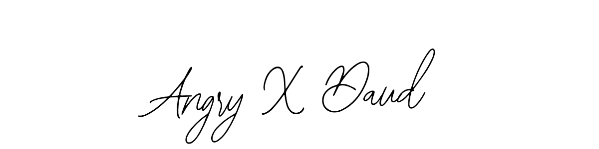 Use a signature maker to create a handwritten signature online. With this signature software, you can design (Bearetta-2O07w) your own signature for name Angry X Daud. Angry X Daud signature style 12 images and pictures png