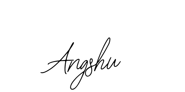 Use a signature maker to create a handwritten signature online. With this signature software, you can design (Bearetta-2O07w) your own signature for name Angshu. Angshu signature style 12 images and pictures png