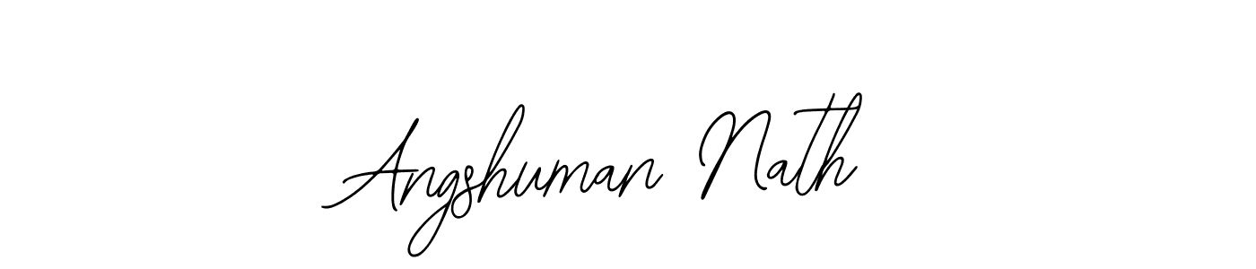 Use a signature maker to create a handwritten signature online. With this signature software, you can design (Bearetta-2O07w) your own signature for name Angshuman Nath. Angshuman Nath signature style 12 images and pictures png