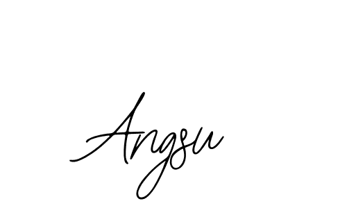 How to make Angsu signature? Bearetta-2O07w is a professional autograph style. Create handwritten signature for Angsu name. Angsu signature style 12 images and pictures png