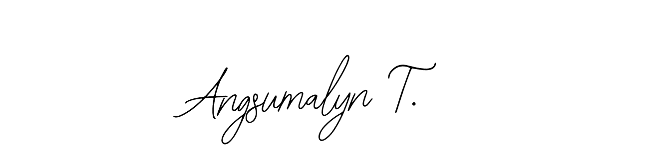 Best and Professional Signature Style for Angsumalyn T.. Bearetta-2O07w Best Signature Style Collection. Angsumalyn T. signature style 12 images and pictures png