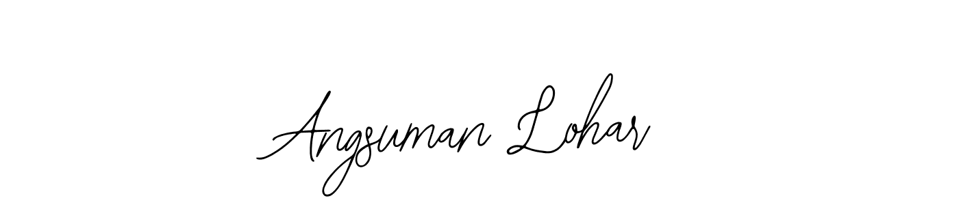 How to make Angsuman Lohar name signature. Use Bearetta-2O07w style for creating short signs online. This is the latest handwritten sign. Angsuman Lohar signature style 12 images and pictures png