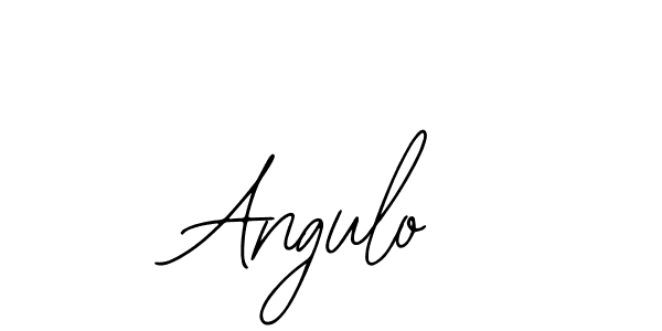 How to make Angulo name signature. Use Bearetta-2O07w style for creating short signs online. This is the latest handwritten sign. Angulo signature style 12 images and pictures png
