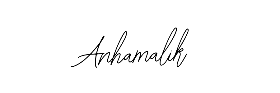 Design your own signature with our free online signature maker. With this signature software, you can create a handwritten (Bearetta-2O07w) signature for name Anhamalik. Anhamalik signature style 12 images and pictures png