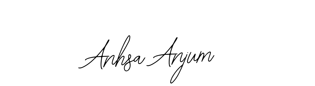 Bearetta-2O07w is a professional signature style that is perfect for those who want to add a touch of class to their signature. It is also a great choice for those who want to make their signature more unique. Get Anhsa Anjum name to fancy signature for free. Anhsa Anjum signature style 12 images and pictures png