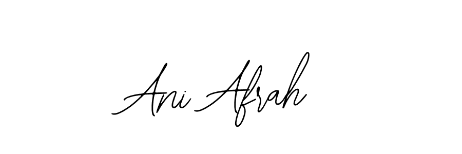 It looks lik you need a new signature style for name Ani Afrah. Design unique handwritten (Bearetta-2O07w) signature with our free signature maker in just a few clicks. Ani Afrah signature style 12 images and pictures png