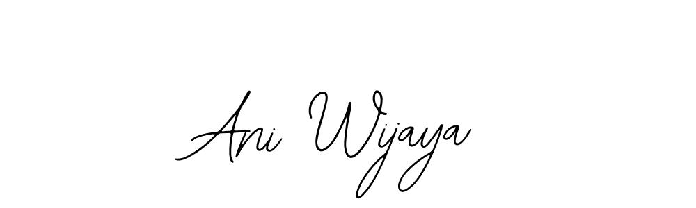 if you are searching for the best signature style for your name Ani Wijaya. so please give up your signature search. here we have designed multiple signature styles  using Bearetta-2O07w. Ani Wijaya signature style 12 images and pictures png
