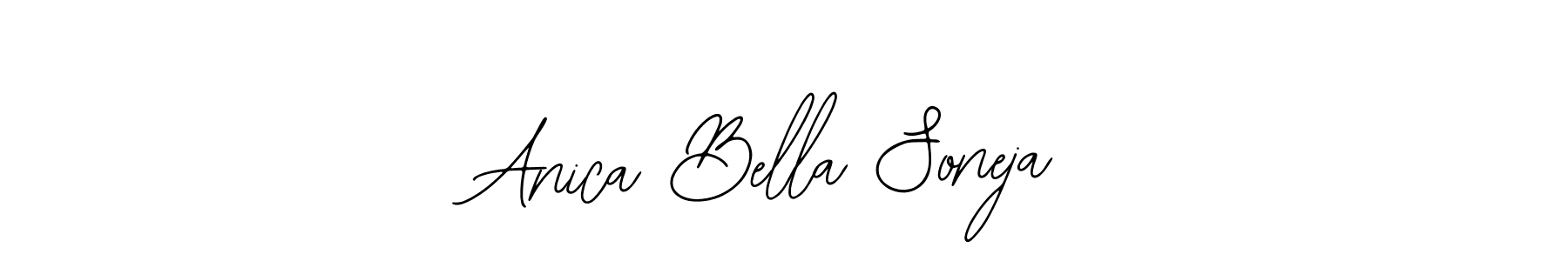 How to make Anica Bella Soneja name signature. Use Bearetta-2O07w style for creating short signs online. This is the latest handwritten sign. Anica Bella Soneja signature style 12 images and pictures png