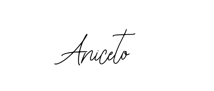 You should practise on your own different ways (Bearetta-2O07w) to write your name (Aniceto) in signature. don't let someone else do it for you. Aniceto signature style 12 images and pictures png