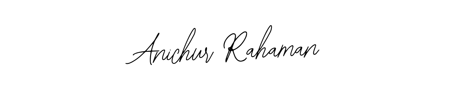 Also You can easily find your signature by using the search form. We will create Anichur Rahaman name handwritten signature images for you free of cost using Bearetta-2O07w sign style. Anichur Rahaman signature style 12 images and pictures png