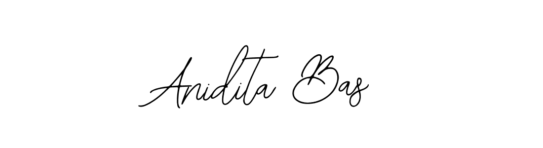 The best way (Bearetta-2O07w) to make a short signature is to pick only two or three words in your name. The name Anidita Bas include a total of six letters. For converting this name. Anidita Bas signature style 12 images and pictures png