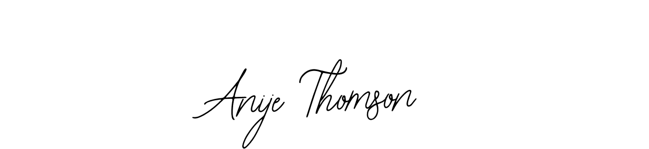 Make a short Anije Thomson signature style. Manage your documents anywhere anytime using Bearetta-2O07w. Create and add eSignatures, submit forms, share and send files easily. Anije Thomson signature style 12 images and pictures png