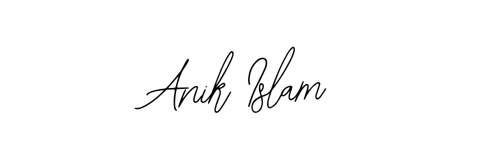 if you are searching for the best signature style for your name Anik Islam. so please give up your signature search. here we have designed multiple signature styles  using Bearetta-2O07w. Anik Islam signature style 12 images and pictures png