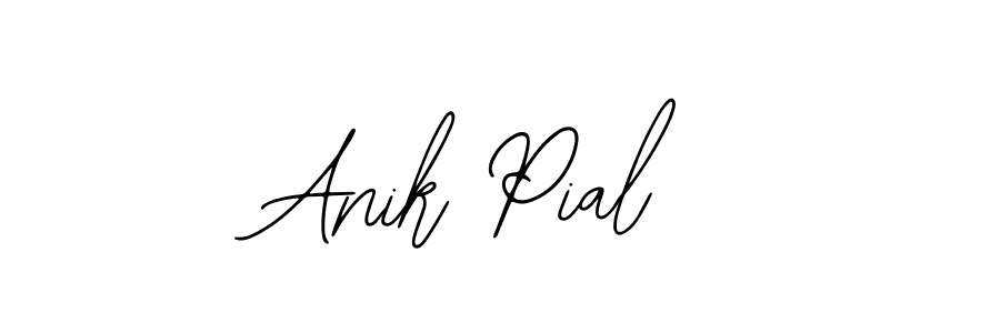 Use a signature maker to create a handwritten signature online. With this signature software, you can design (Bearetta-2O07w) your own signature for name Anik Pial. Anik Pial signature style 12 images and pictures png