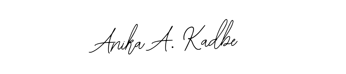 This is the best signature style for the Anika A. Kadbe name. Also you like these signature font (Bearetta-2O07w). Mix name signature. Anika A. Kadbe signature style 12 images and pictures png