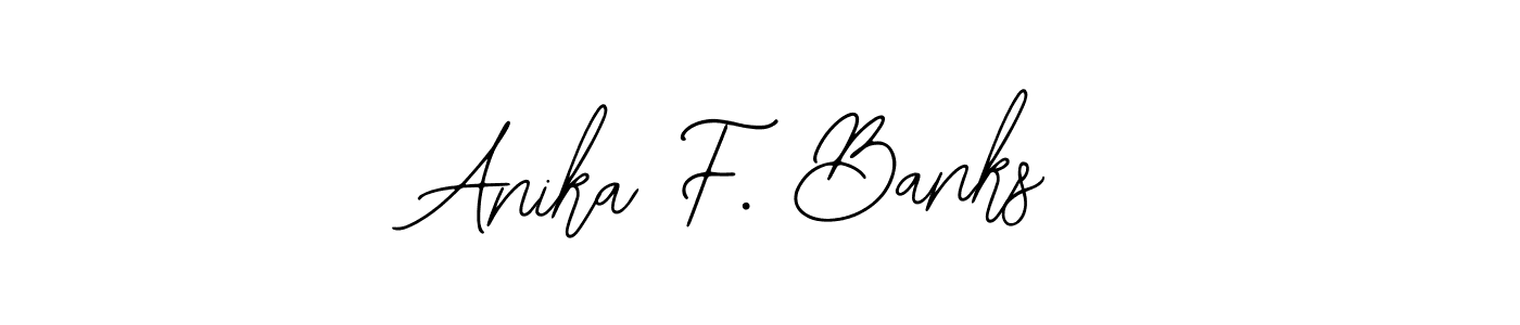 Create a beautiful signature design for name Anika F. Banks. With this signature (Bearetta-2O07w) fonts, you can make a handwritten signature for free. Anika F. Banks signature style 12 images and pictures png