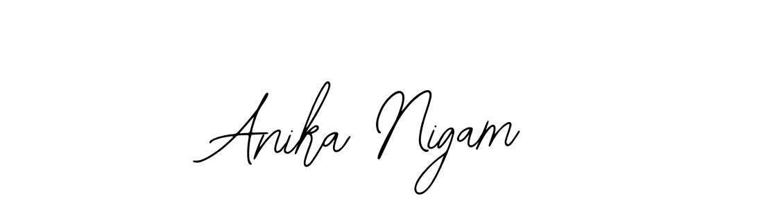 Use a signature maker to create a handwritten signature online. With this signature software, you can design (Bearetta-2O07w) your own signature for name Anika Nigam. Anika Nigam signature style 12 images and pictures png