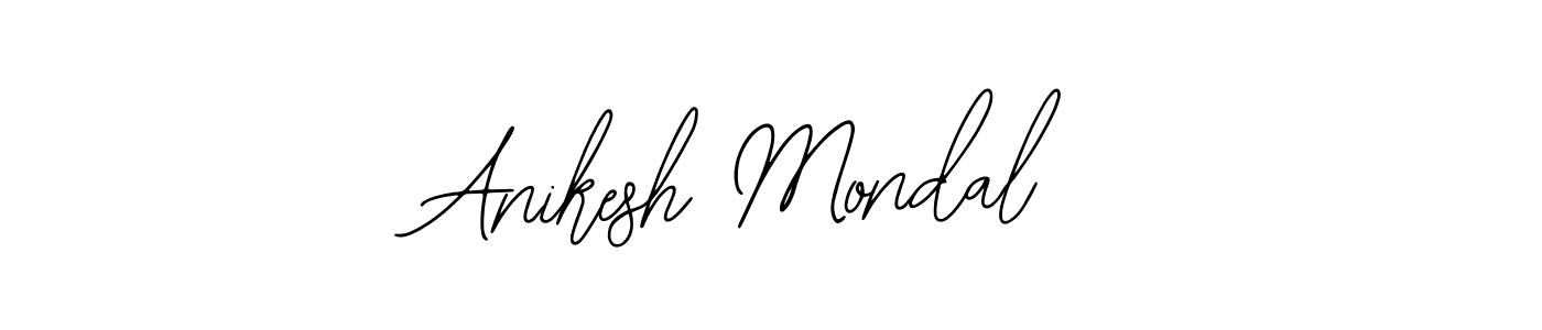 The best way (Bearetta-2O07w) to make a short signature is to pick only two or three words in your name. The name Anikesh Mondal include a total of six letters. For converting this name. Anikesh Mondal signature style 12 images and pictures png