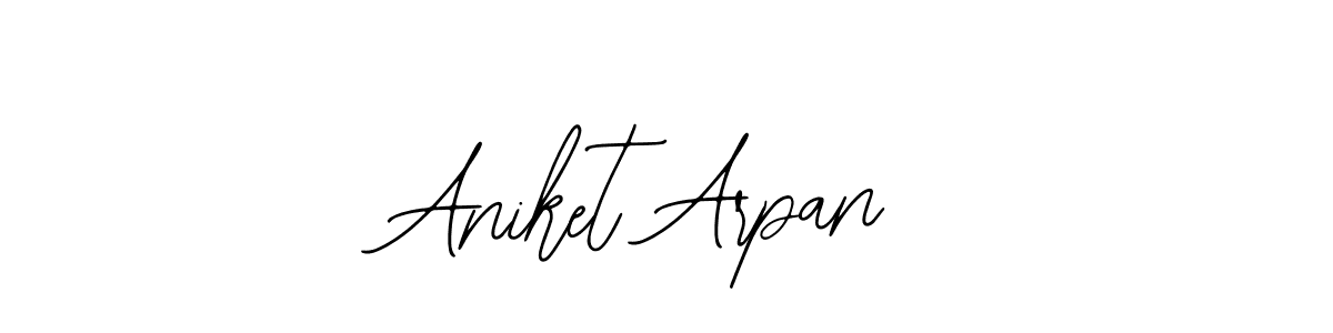 This is the best signature style for the Aniket Arpan name. Also you like these signature font (Bearetta-2O07w). Mix name signature. Aniket Arpan signature style 12 images and pictures png