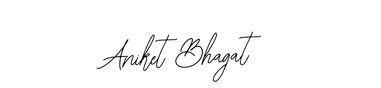 You should practise on your own different ways (Bearetta-2O07w) to write your name (Aniket Bhagat) in signature. don't let someone else do it for you. Aniket Bhagat signature style 12 images and pictures png