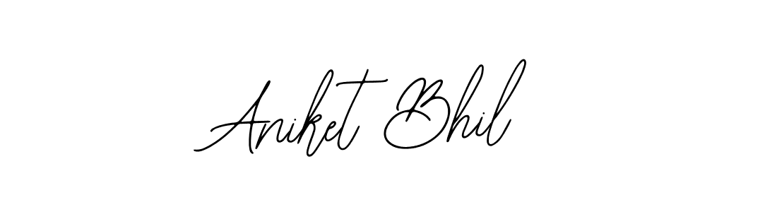 Design your own signature with our free online signature maker. With this signature software, you can create a handwritten (Bearetta-2O07w) signature for name Aniket Bhil. Aniket Bhil signature style 12 images and pictures png