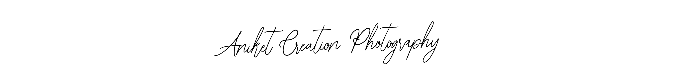 How to make Aniket Creation Photography name signature. Use Bearetta-2O07w style for creating short signs online. This is the latest handwritten sign. Aniket Creation Photography signature style 12 images and pictures png