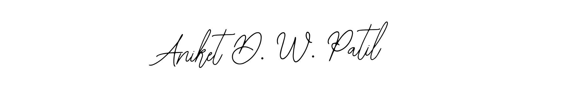 Design your own signature with our free online signature maker. With this signature software, you can create a handwritten (Bearetta-2O07w) signature for name Aniket D. W. Patil. Aniket D. W. Patil signature style 12 images and pictures png