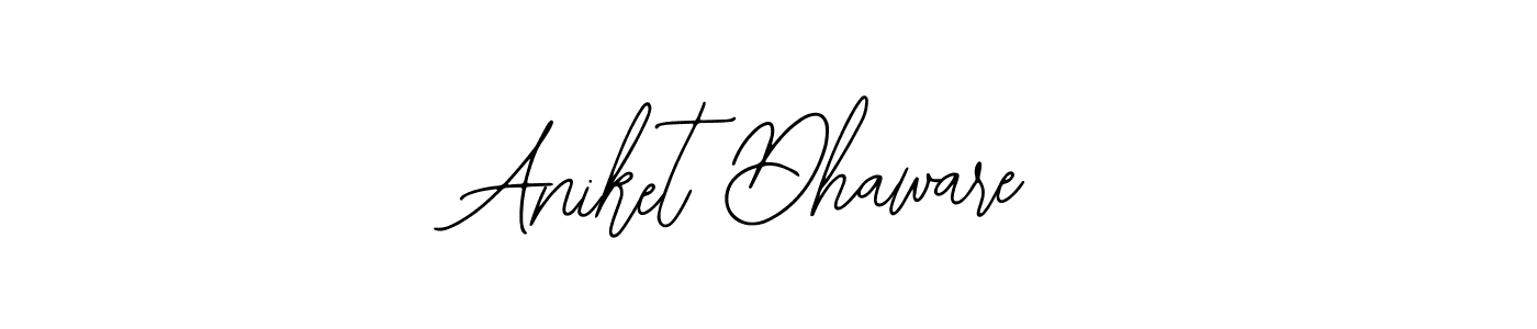 Make a short Aniket Dhaware signature style. Manage your documents anywhere anytime using Bearetta-2O07w. Create and add eSignatures, submit forms, share and send files easily. Aniket Dhaware signature style 12 images and pictures png