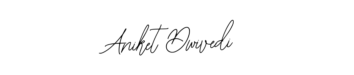 How to make Aniket Dwivedi name signature. Use Bearetta-2O07w style for creating short signs online. This is the latest handwritten sign. Aniket Dwivedi signature style 12 images and pictures png