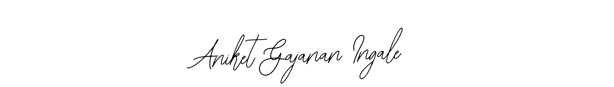 How to make Aniket Gajanan Ingale name signature. Use Bearetta-2O07w style for creating short signs online. This is the latest handwritten sign. Aniket Gajanan Ingale signature style 12 images and pictures png