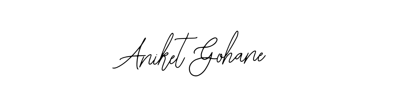 This is the best signature style for the Aniket Gohane name. Also you like these signature font (Bearetta-2O07w). Mix name signature. Aniket Gohane signature style 12 images and pictures png