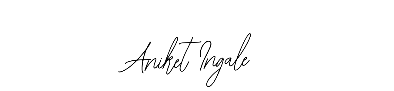 Bearetta-2O07w is a professional signature style that is perfect for those who want to add a touch of class to their signature. It is also a great choice for those who want to make their signature more unique. Get Aniket Ingale name to fancy signature for free. Aniket Ingale signature style 12 images and pictures png