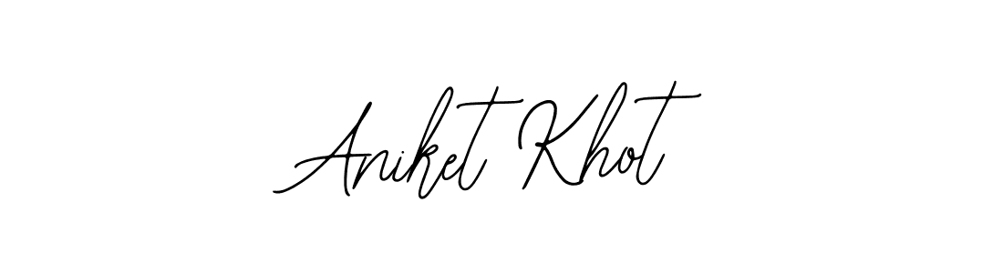 Bearetta-2O07w is a professional signature style that is perfect for those who want to add a touch of class to their signature. It is also a great choice for those who want to make their signature more unique. Get Aniket Khot name to fancy signature for free. Aniket Khot signature style 12 images and pictures png
