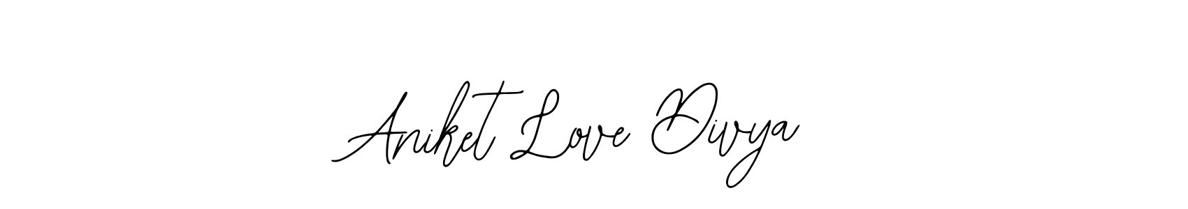 Make a beautiful signature design for name Aniket Love Divya. With this signature (Bearetta-2O07w) style, you can create a handwritten signature for free. Aniket Love Divya signature style 12 images and pictures png