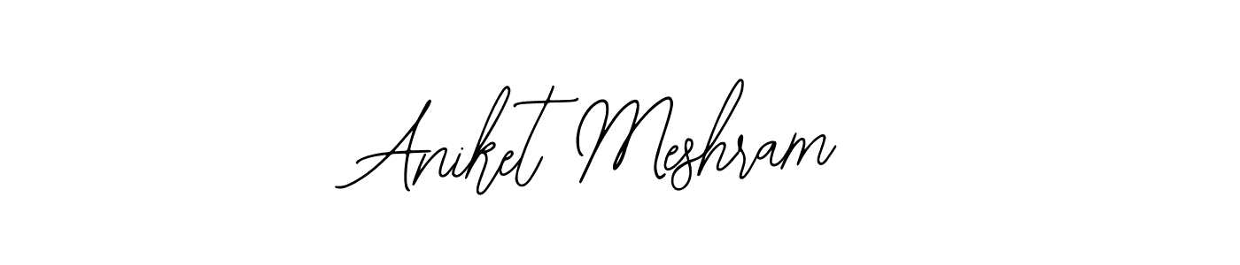 Aniket Meshram stylish signature style. Best Handwritten Sign (Bearetta-2O07w) for my name. Handwritten Signature Collection Ideas for my name Aniket Meshram. Aniket Meshram signature style 12 images and pictures png