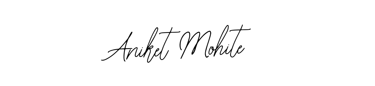 Also You can easily find your signature by using the search form. We will create Aniket Mohite name handwritten signature images for you free of cost using Bearetta-2O07w sign style. Aniket Mohite signature style 12 images and pictures png