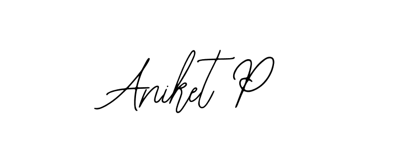 Make a beautiful signature design for name Aniket P. With this signature (Bearetta-2O07w) style, you can create a handwritten signature for free. Aniket P signature style 12 images and pictures png