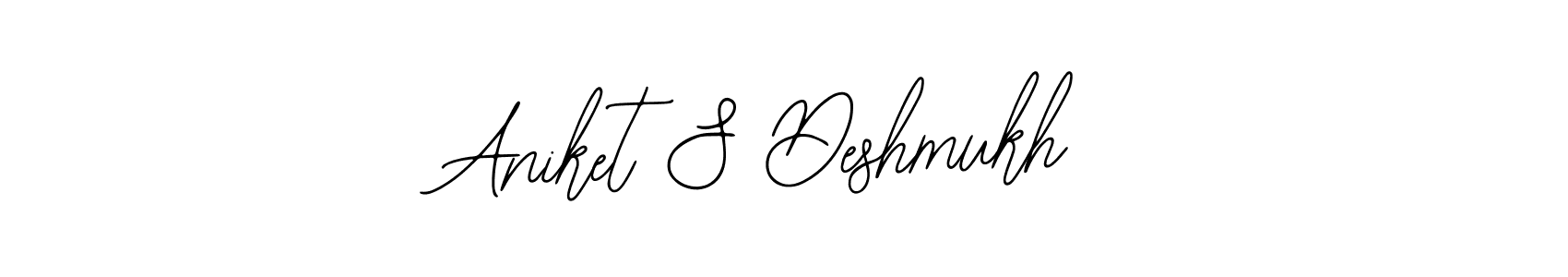 The best way (Bearetta-2O07w) to make a short signature is to pick only two or three words in your name. The name Aniket S Deshmukh include a total of six letters. For converting this name. Aniket S Deshmukh signature style 12 images and pictures png
