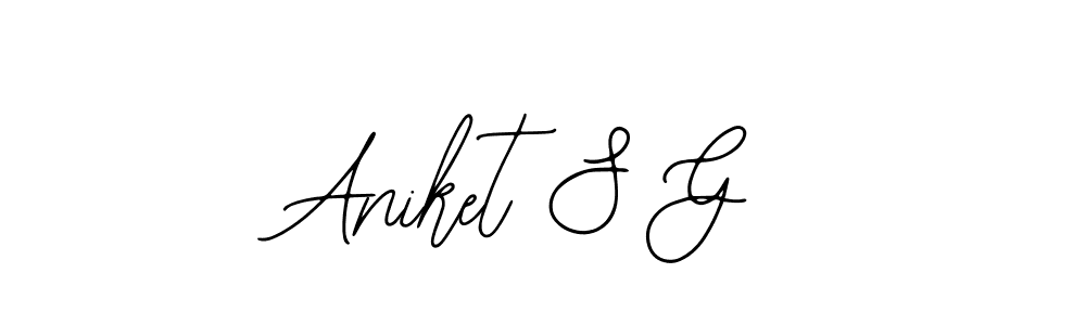 Once you've used our free online signature maker to create your best signature Bearetta-2O07w style, it's time to enjoy all of the benefits that Aniket S G name signing documents. Aniket S G signature style 12 images and pictures png