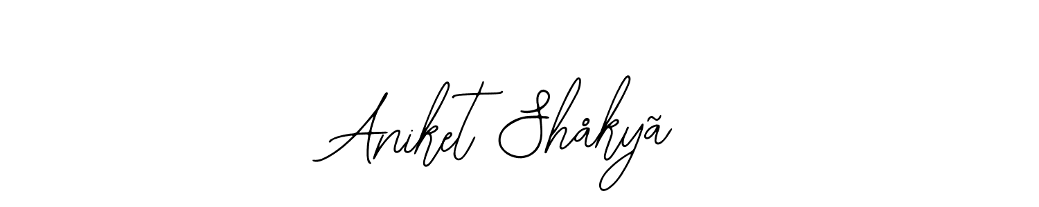 How to make Aniket Shåkyã signature? Bearetta-2O07w is a professional autograph style. Create handwritten signature for Aniket Shåkyã name. Aniket Shåkyã signature style 12 images and pictures png