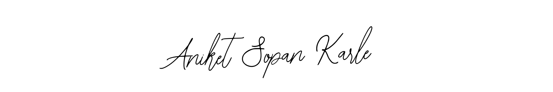 Create a beautiful signature design for name Aniket Sopan Karle. With this signature (Bearetta-2O07w) fonts, you can make a handwritten signature for free. Aniket Sopan Karle signature style 12 images and pictures png